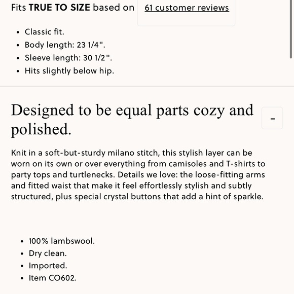 J.Crew Milano-stitch cinched-waist cardigan with embellished buttons - Picture 3 of 6